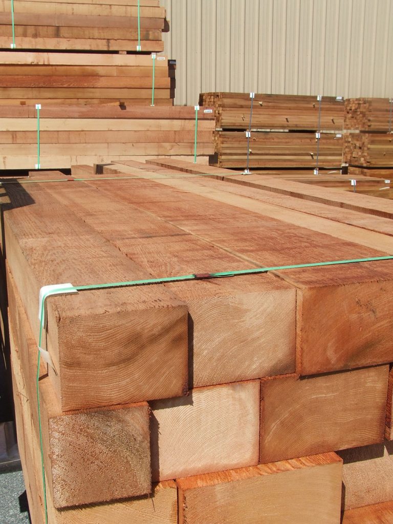 clear timbers in western red cedar