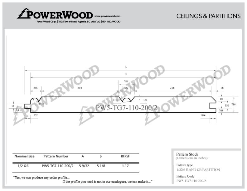 1/2 x 6 wood ceiling patterns