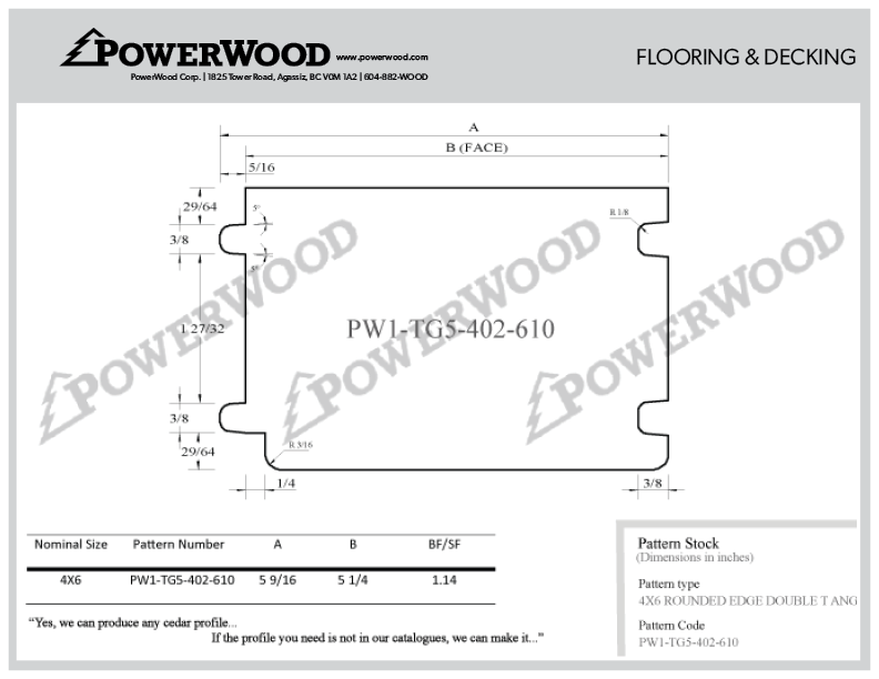 Tongue and Groove Decking and Flooring Patterns