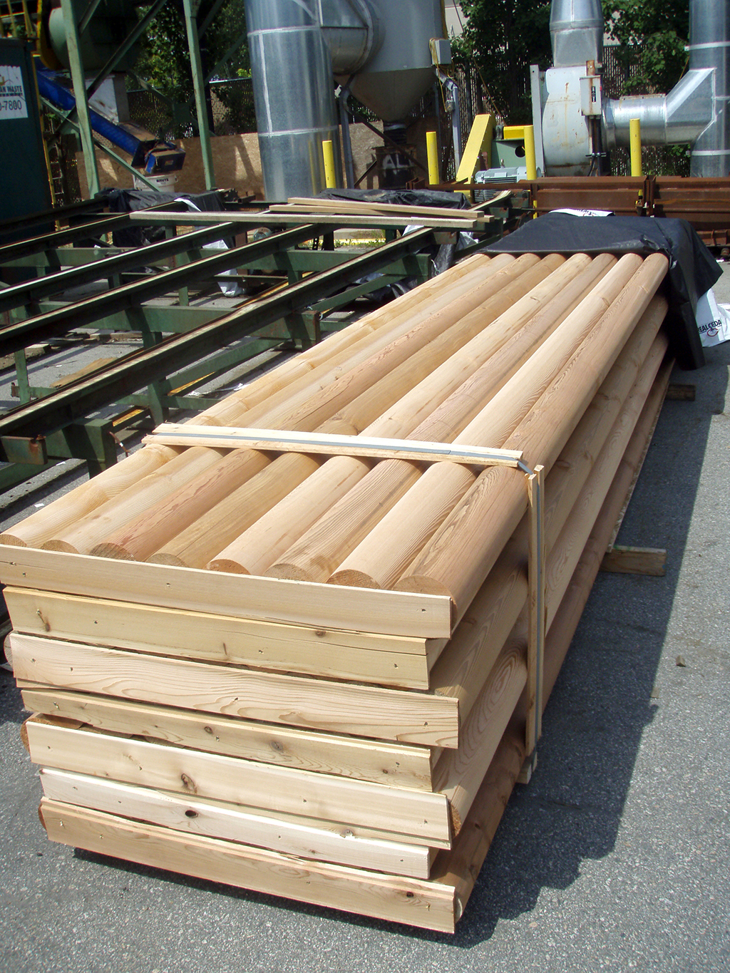PowerWood Corp. Doweled Turned Cedar and Douglas Fir Poles 